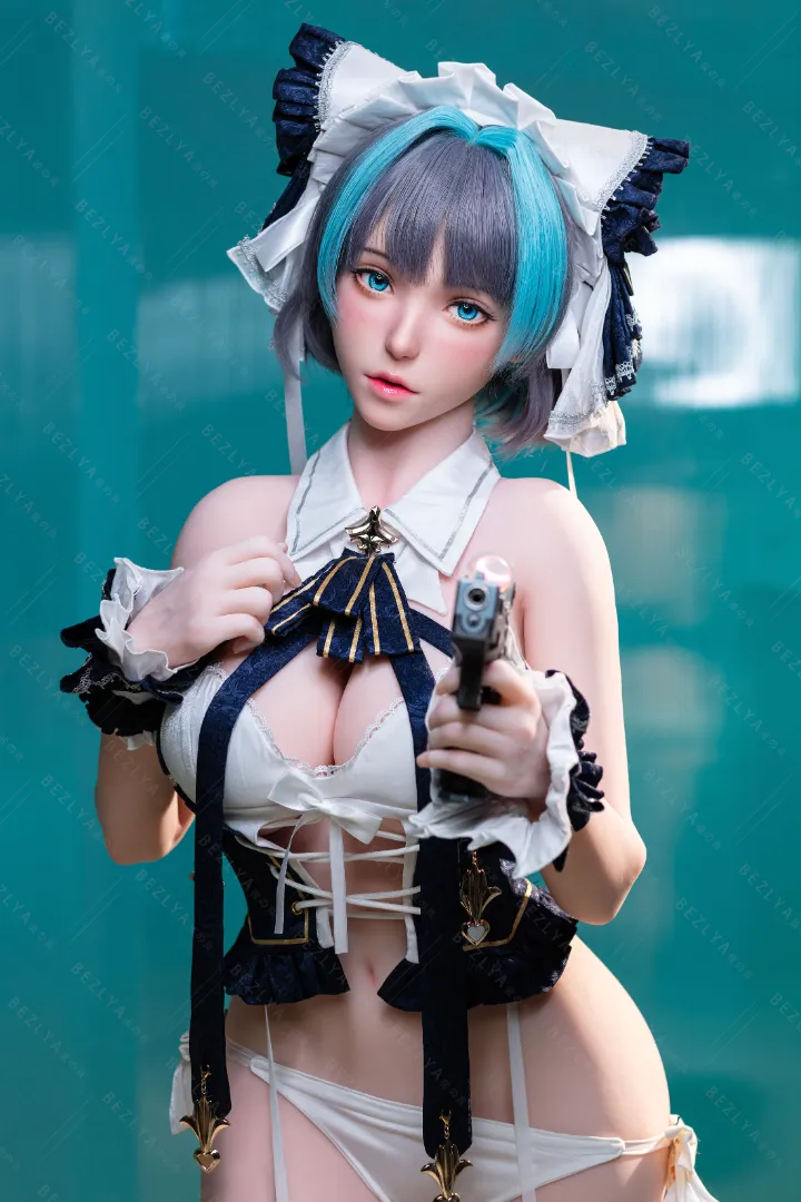 155cm (5ft1) G-Cup Lifelike Silicone Head + TPE Body Hybrid Sex Doll ziluolan, ROS Head